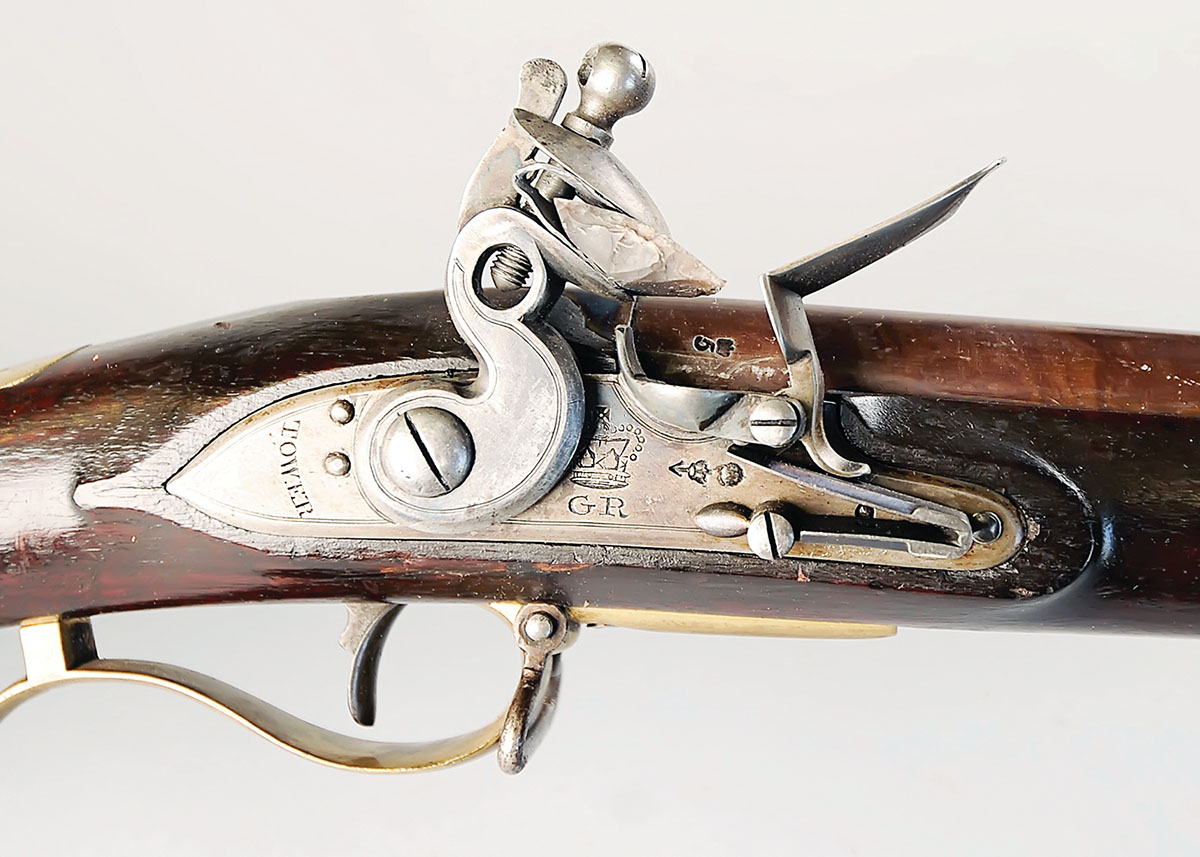 The Baker rifle, designed by Ezekiel Baker of London, became the first weapon of the new rifle corps in the British Army and proved itself in the Peninsular War (1809-1814). A Baker sold in the Rock Island premier auction in May 2022, netting $14,100.